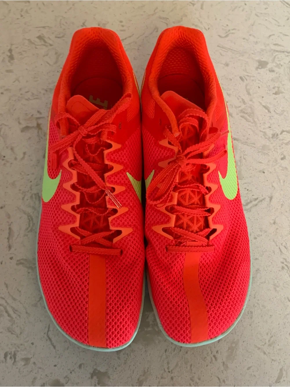 Nike Zoom Rival Distance Track Field Mens Size 10.5 Bright Crimson FZ9653 600